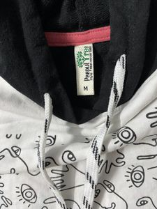 Black And White Hoodie (women’s)
