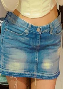 Denim Mini Skirt