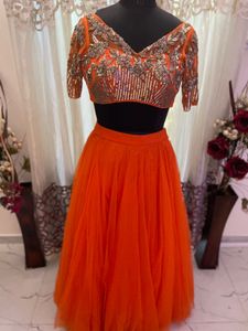 Orange Lehenga Choli