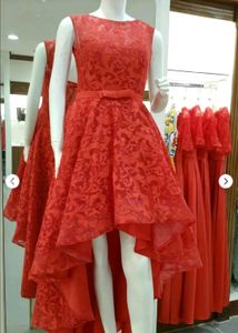 High &amp; Low Style Red Dress