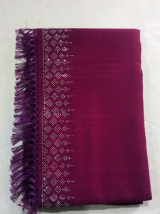 Trending Stone Work Sarees With Running Blouse