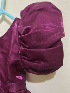 Elegant Plum Party Dress