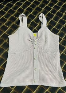Ribbed Sleeveless Top