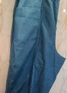 Women Culottes Mid Blue