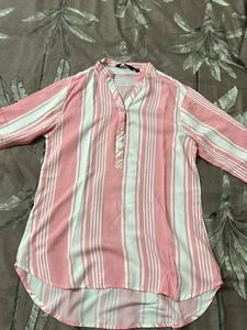 Striped Button-Up Top