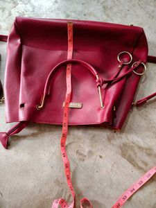 Burgundy Tote Bag