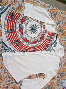 Woman White Shirt And Top Combo