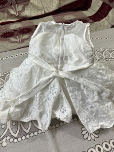 White Frock Multi Layer Frill