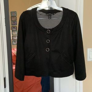 H&amp;M Elegant Black Cropped Jacket