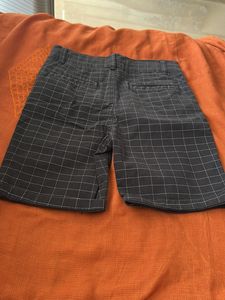 Grid Pattern Shorts For Boys Age 9-10