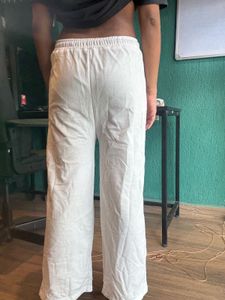 White Casual Pants