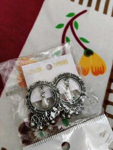 Silver Tone Dangle Earrings