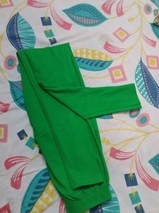 Green Cotton Legging