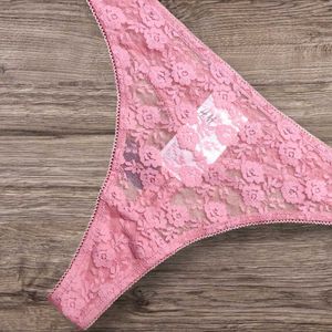 Pink Lace Thong