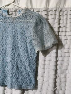 Lace Puff Sleeve Top