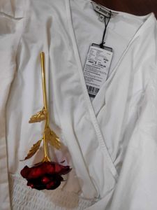 New With Tag Roadster White Wrap Top