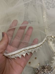 Biba Off White Kurta With Dupatta