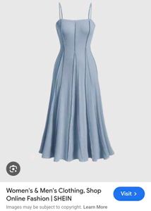 SHEIN MOD Solid Seam Detail Cami Dress