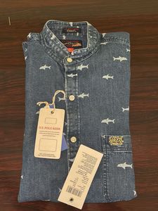 U.S.POLO ASSN Shark Print Denim Shirt