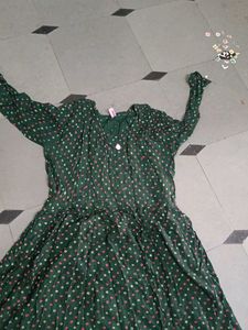 Green Polka Dot Dress
