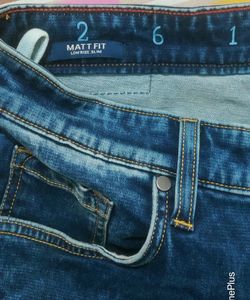 Shaded Slim Jeans Blue
