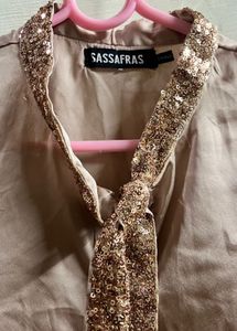 Elegant Sequined Top | Size : S-M