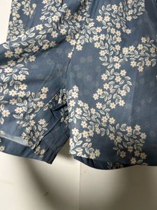Blue Printed Jumpsuit