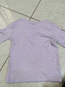 Lavender Ribbed Top