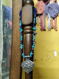 Turquoise And Lapis Lazuli Chitai Necklace