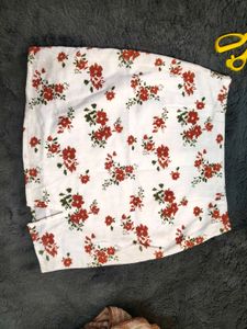 Floral Mini Skirt