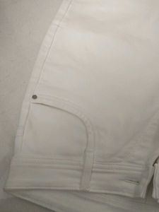 White Straight Leg Jeans