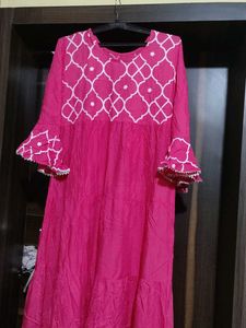 Pink Printed Dress