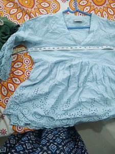 Stylish Blue Tunic Top by Westside