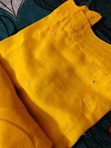 Brand New Mustard Chiffon Suit (Not Used)