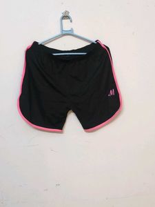 Black &amp; Pink Athletic Shorts