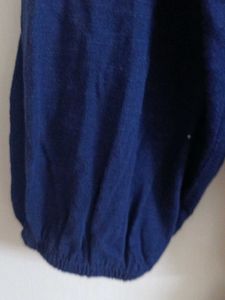 Embroidered Navy Blue Top