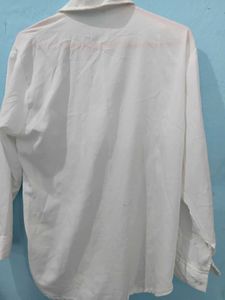 Oversized White Button-Down Shirt
