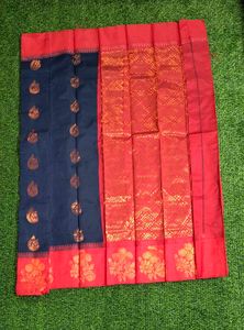 Kakinara Silk Saree - Maritime Blue