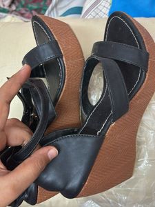 Black Wedges-Size 40