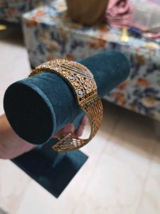 AD Cubic Zirconia Jaal Style Bracelet