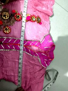 Heavy Gota Patti And Stone Work Sharara Suite