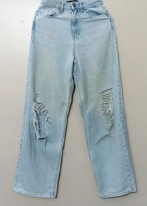 Ripped Wide Leg Jeans