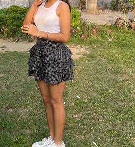 Y2k Polka Dots Skirt🖤🌸