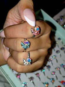 Vintage Rhinestone Rings At @ 150