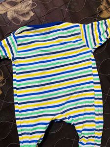 Cute Striped Baby Romper