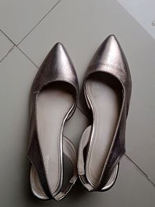 Bata Pencil Heel ( Electra Pumps) color- Chrome