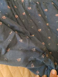 Blue Floral Pajama Set