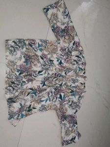 Crepe Xl Top Floral Printed
