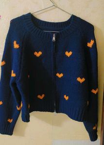 Heart Pattern Cardigan