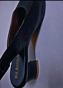 Black Slingback Heel